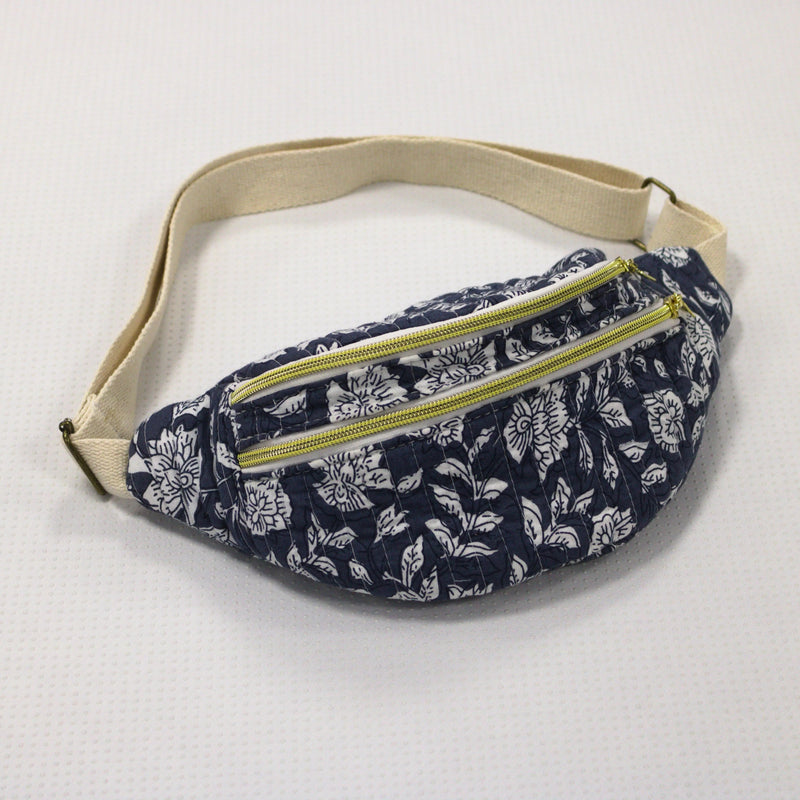 Sac banane tissu matelassé Essential - création textile durable - Mycobloom