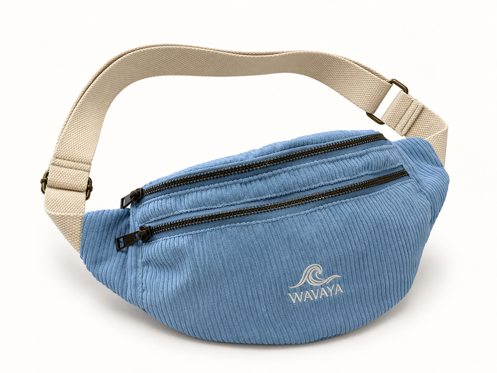 Sac banane velours - création textile durable - Mycobloom
