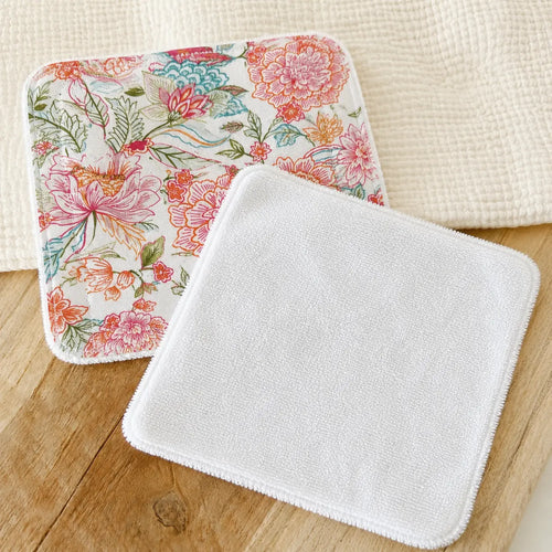 Petite serviette de visage - création textile durable - Mycobloom