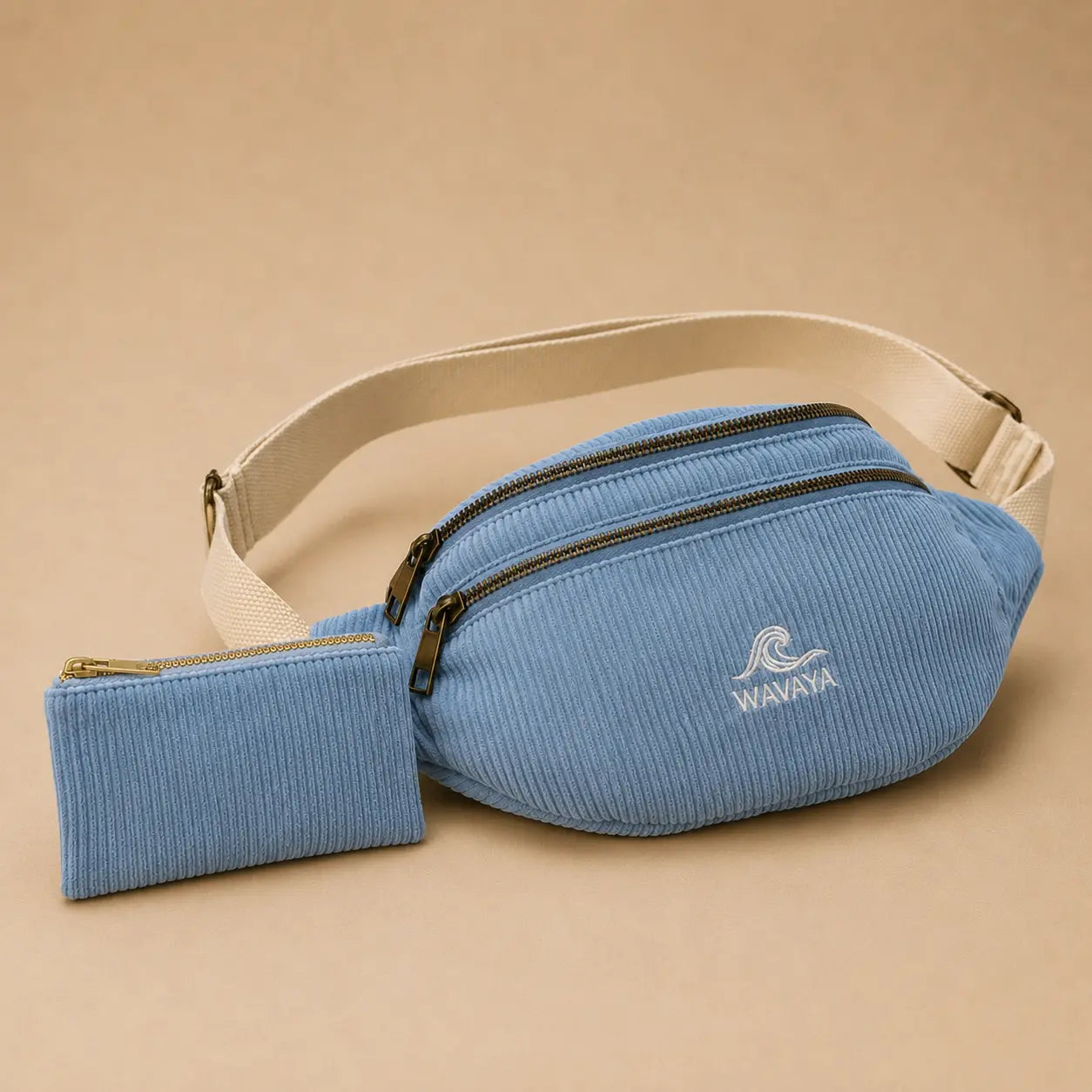 Pack Découverte Wavaya — Banane Essential + pochette assortie - création textile durable - Mycobloom