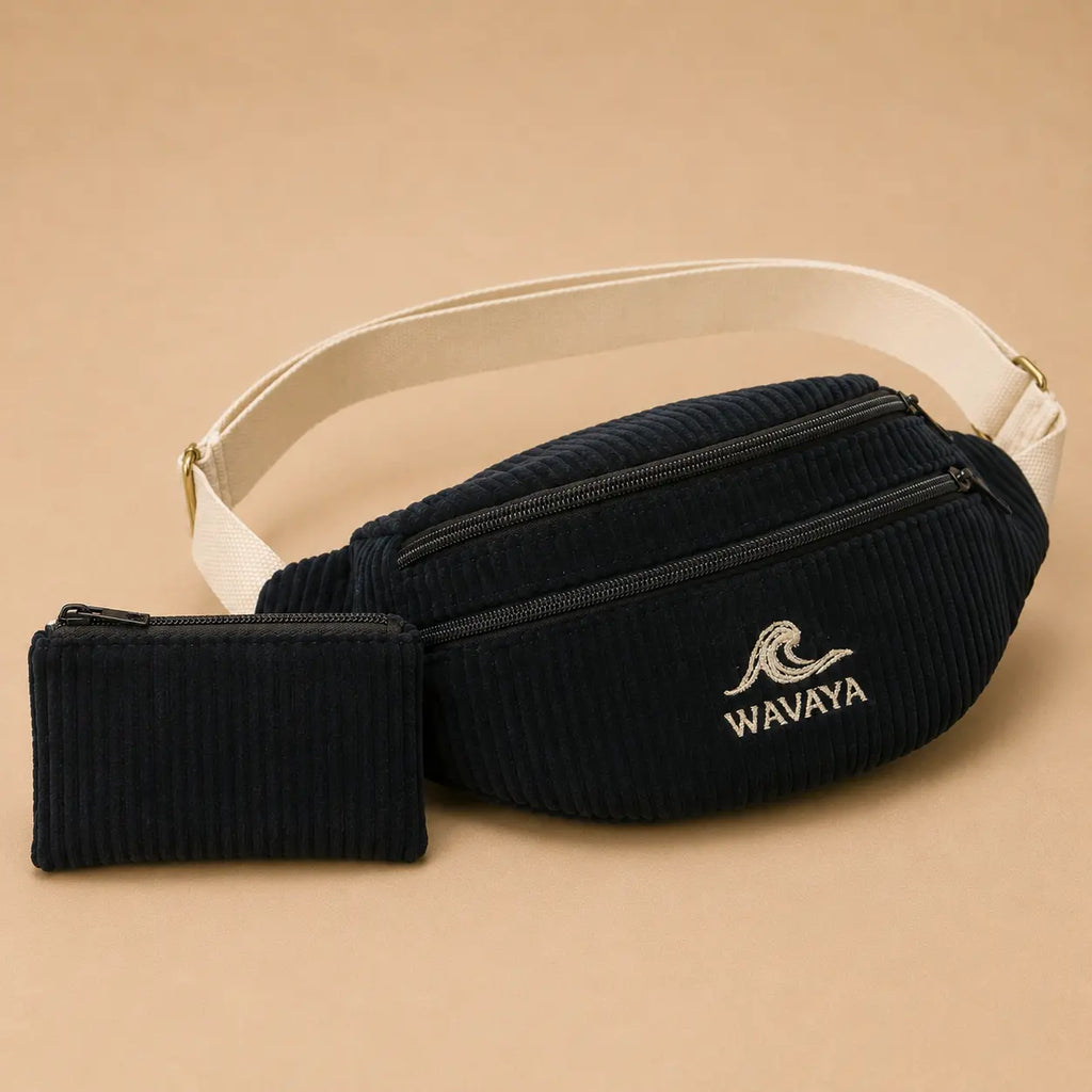Pack Découverte Wavaya — Banane Essential + pochette assortie - création textile durable - Mycobloom