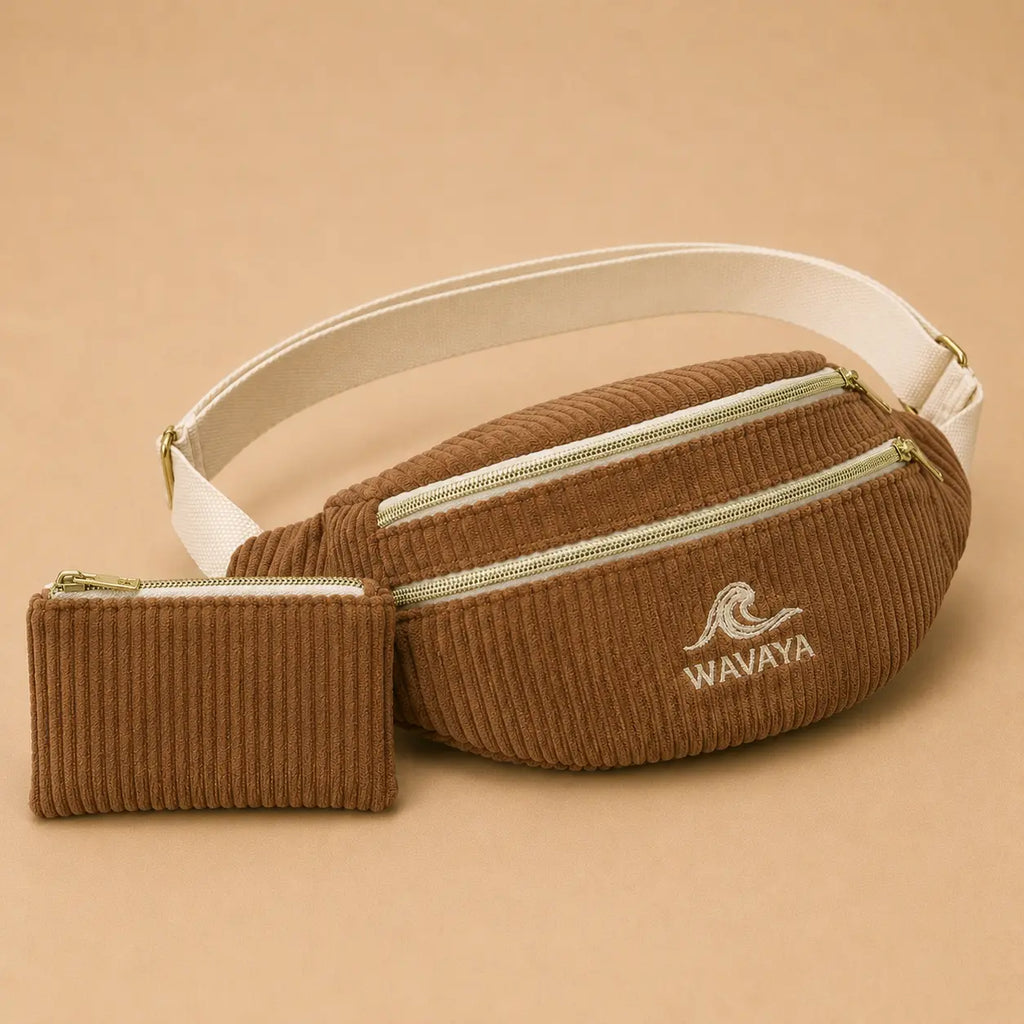 Pack Découverte Wavaya — Banane Essential + pochette assortie - création textile durable - Mycobloom