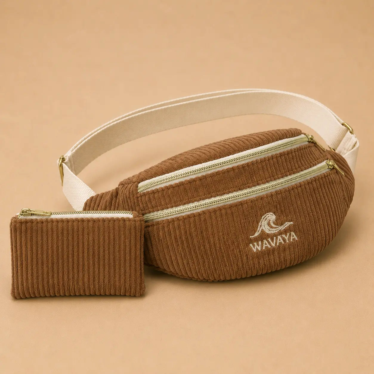 Pack Découverte Wavaya — Banane Essential + pochette assortie - création textile durable - Mycobloom