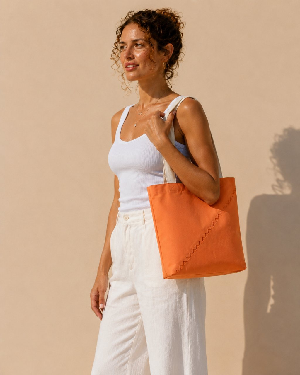 Tote bag en voile de bateau recyclée - création textile durable - Mycobloom