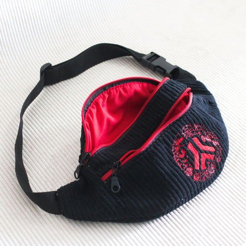 Sac banane Essential Defqon1 Noir – Wavaya Wavaya