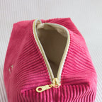 Pochette de toilette velours Essential Framboise – Wavaya Wavaya