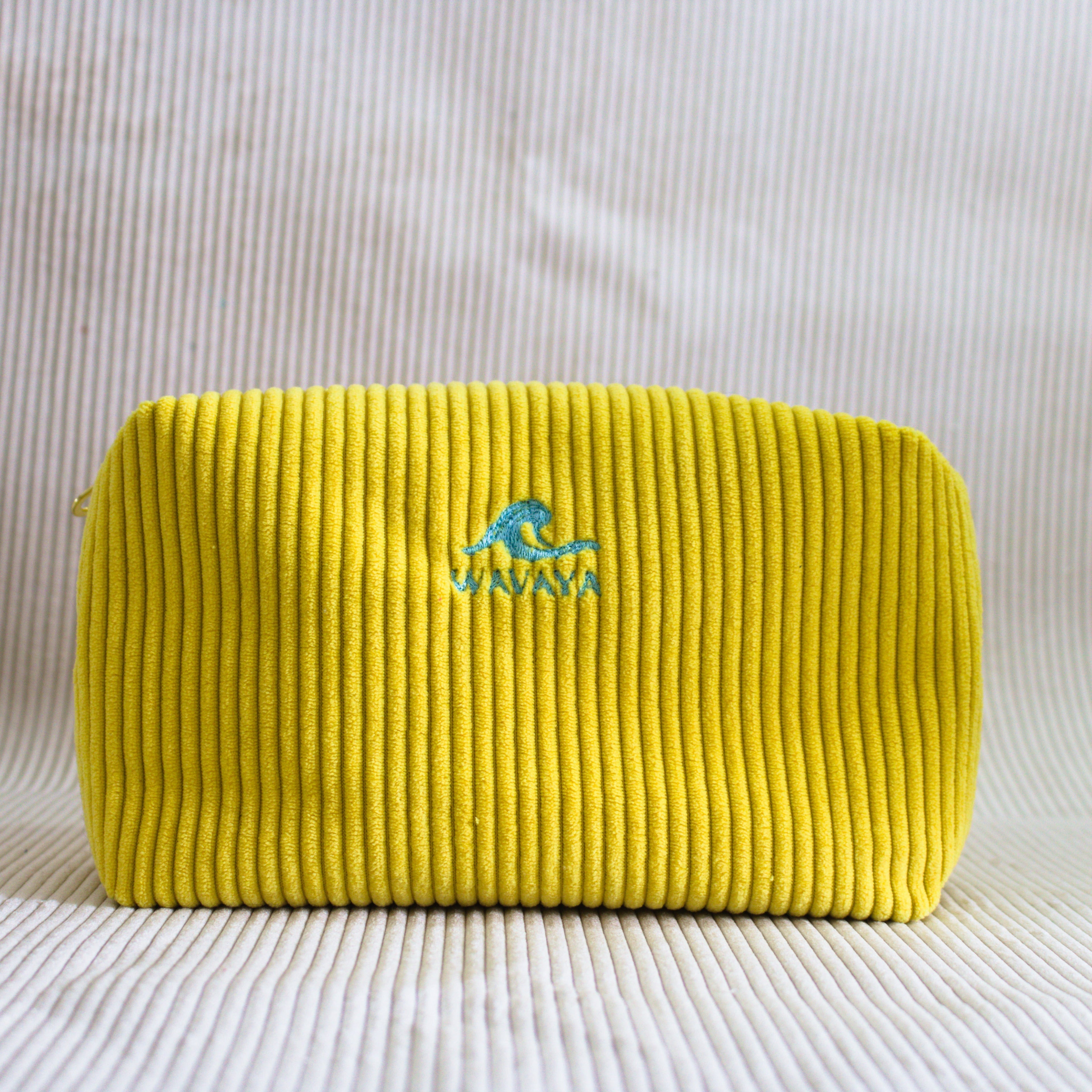 Pochette de toilette Essential Jaune soleil – Wavaya Wavaya