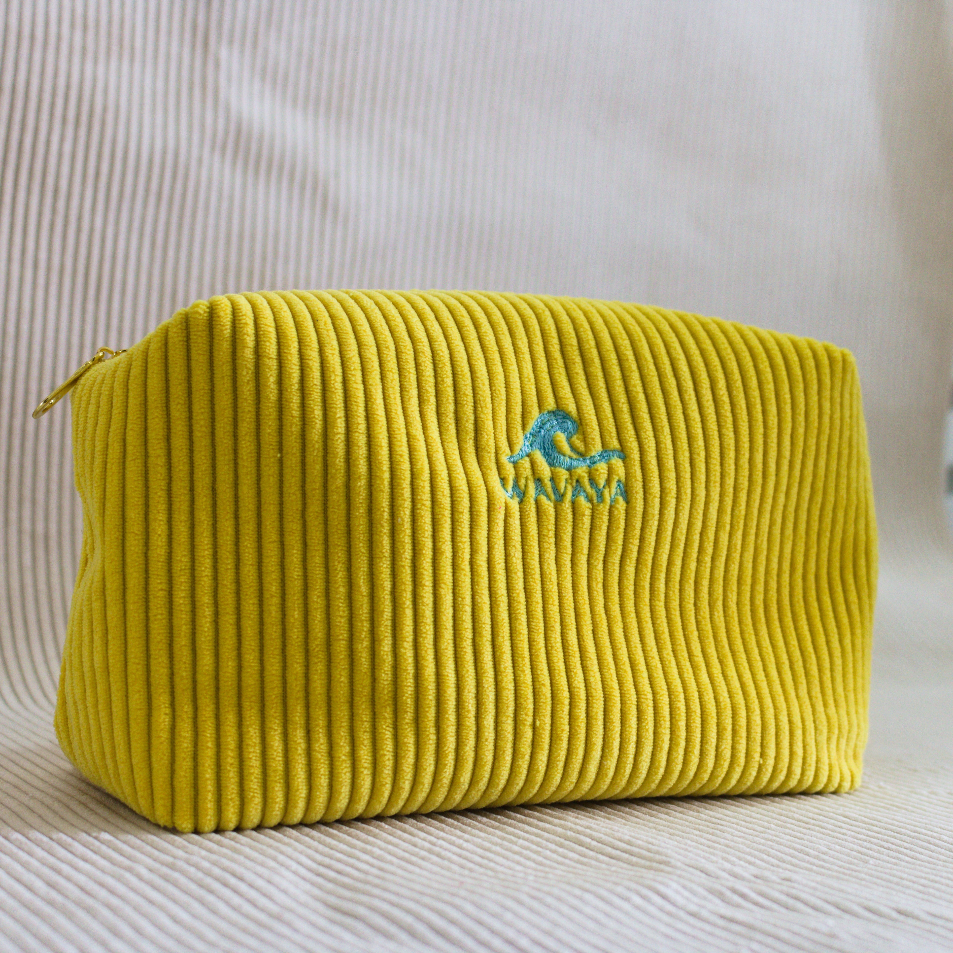 Pochette de toilette Essential Jaune soleil – Wavaya Wavaya