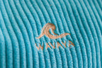 Pochette de toilette velours Essential Bleu lagon – Wavaya Wavaya