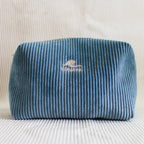 Trousse de toilette velours côtelé Essential - création textile durable - Mycobloom