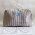 Trousse de toilette velours Essential beige Wavaya