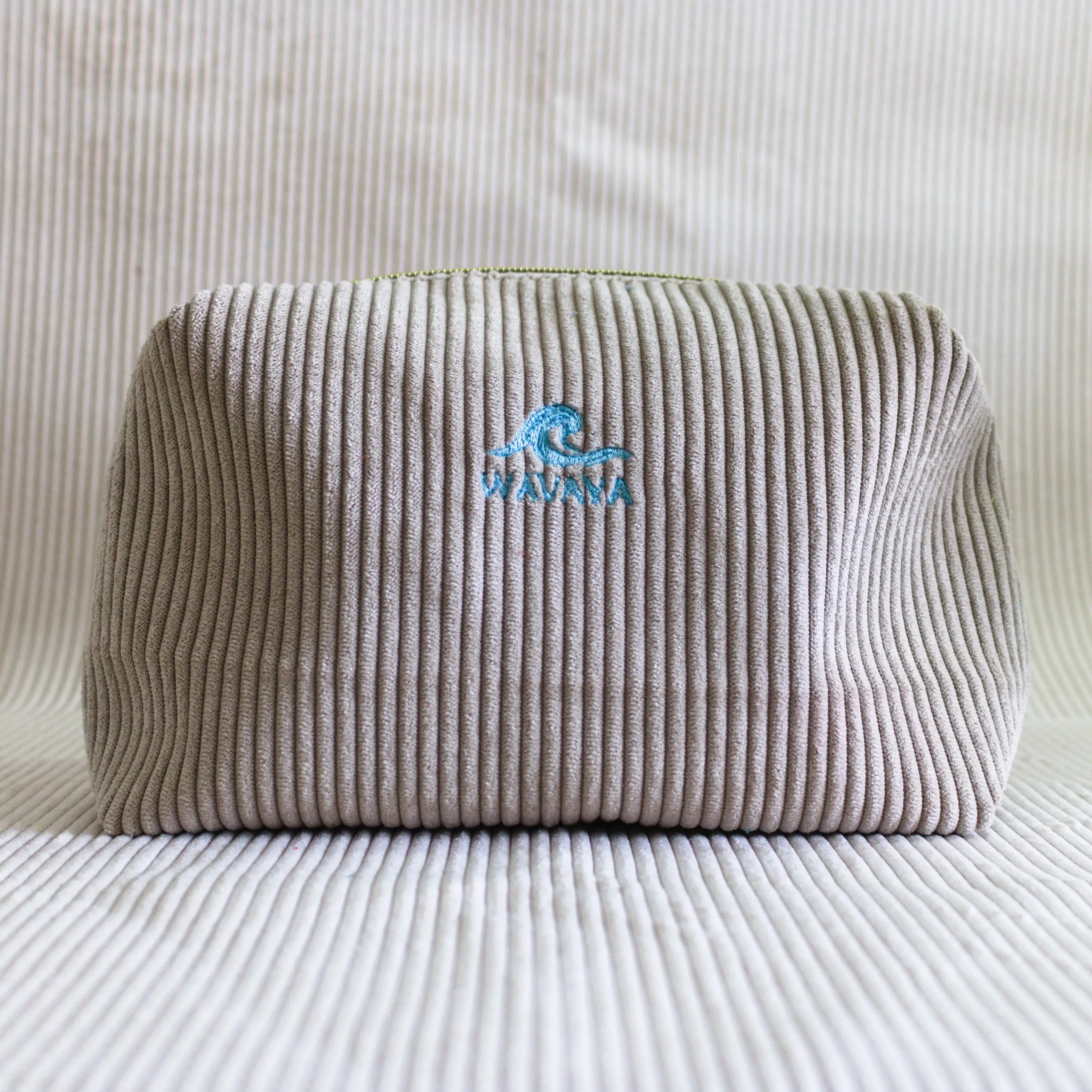 Trousse de toilette velours côtelé Essential - création textile durable - Mycobloom