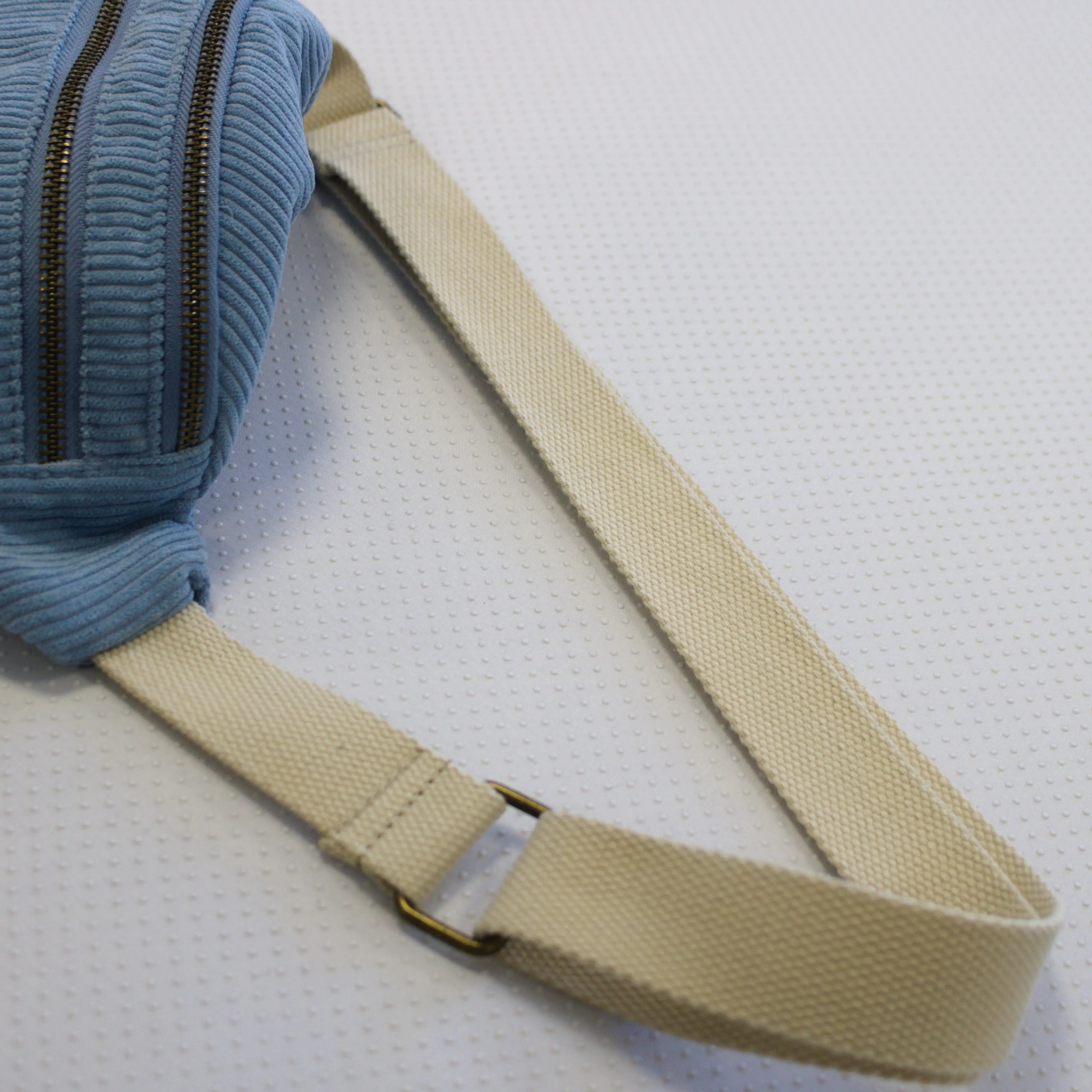 Sac banane velours Essential Bleu lagon Wavaya