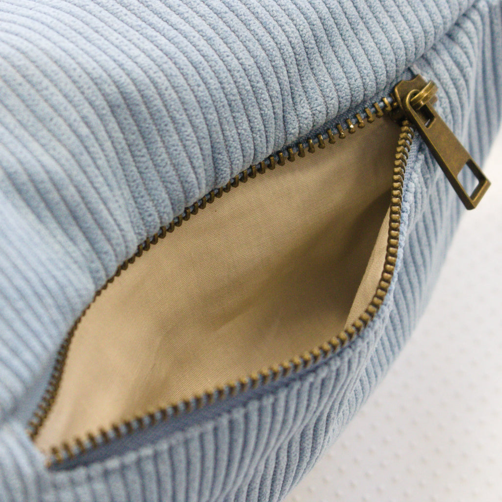 Sac banane velours Essential Bleu lagon Wavaya