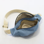 Sac banane velours Essential Bleu lagon Wavaya