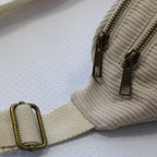 Sac banane velours Essential beige Wavaya