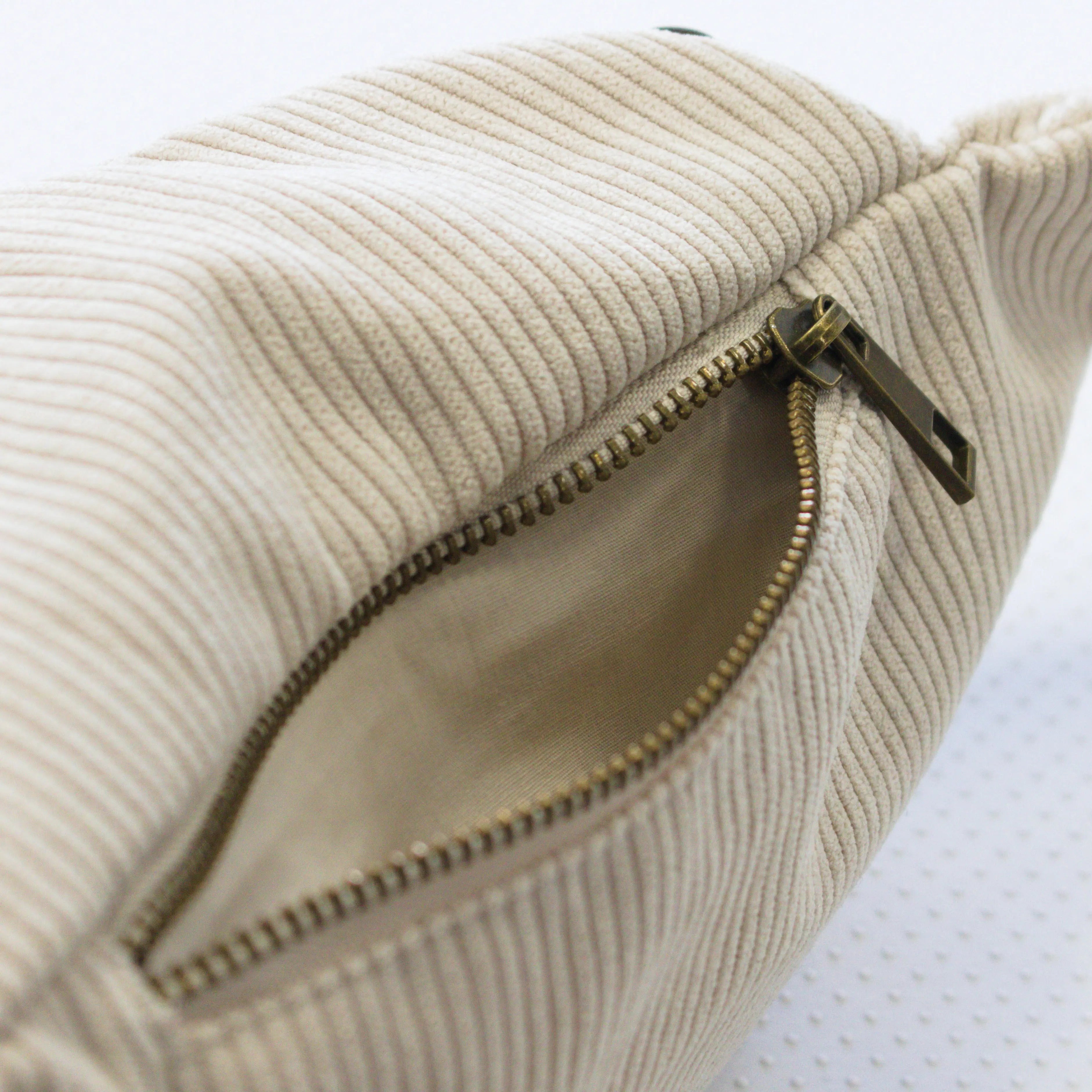 Sac banane velours Essential beige Wavaya