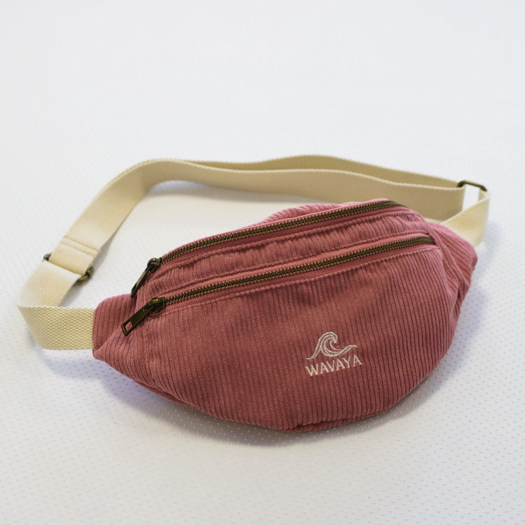 Sac banane velours Essential Rose Wavaya