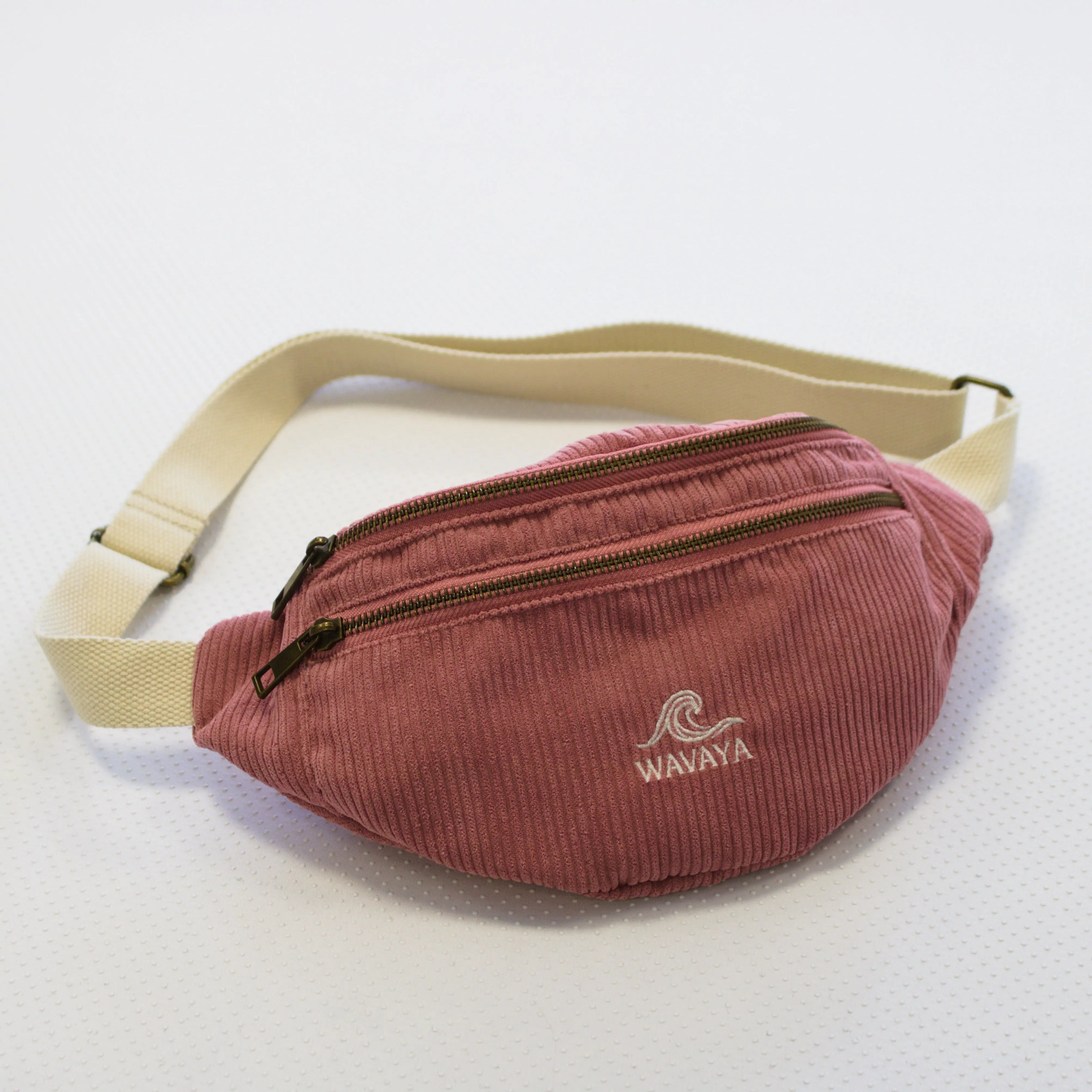 Sac banane velours Essential Rose Wavaya