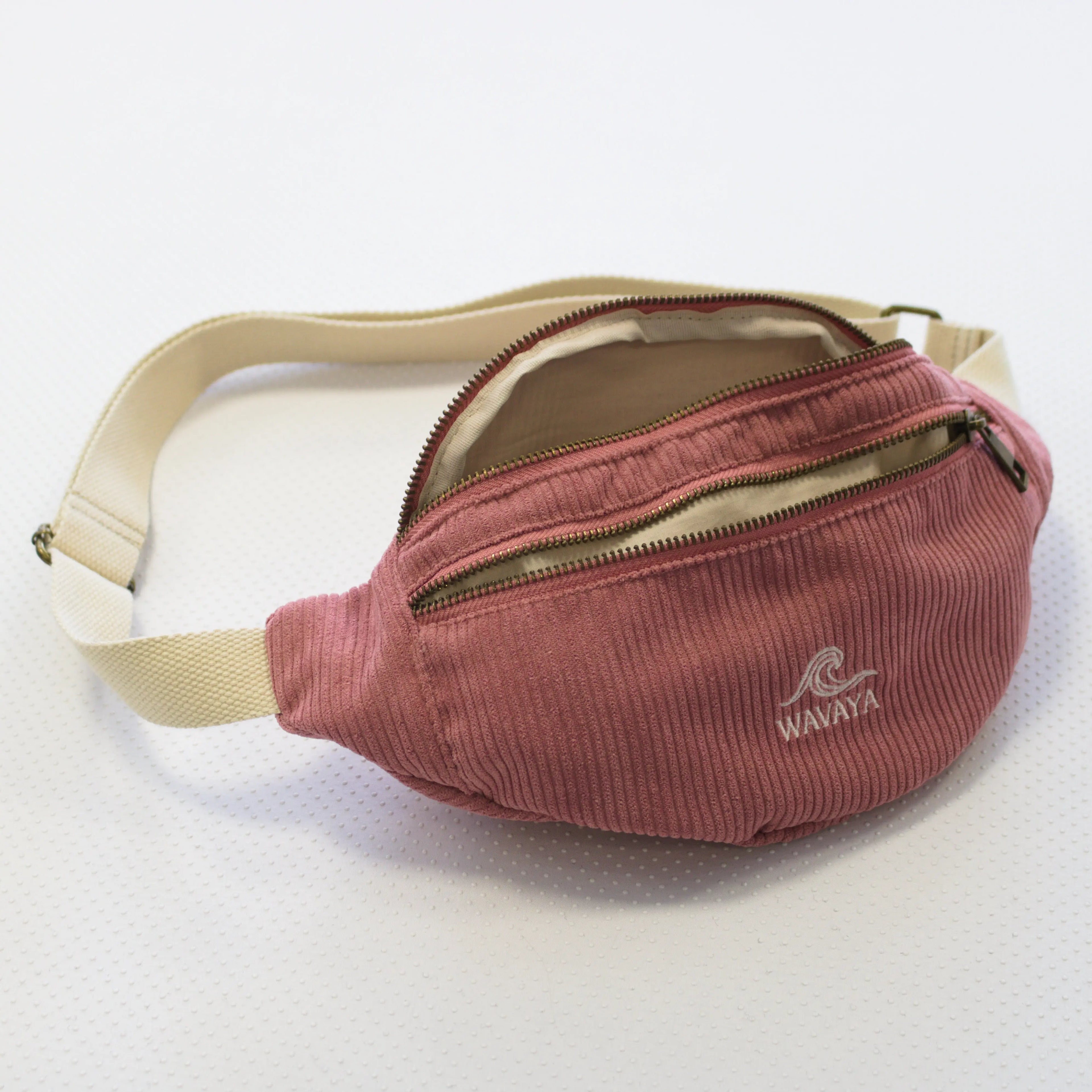 Sac banane velours Essential Rose Wavaya