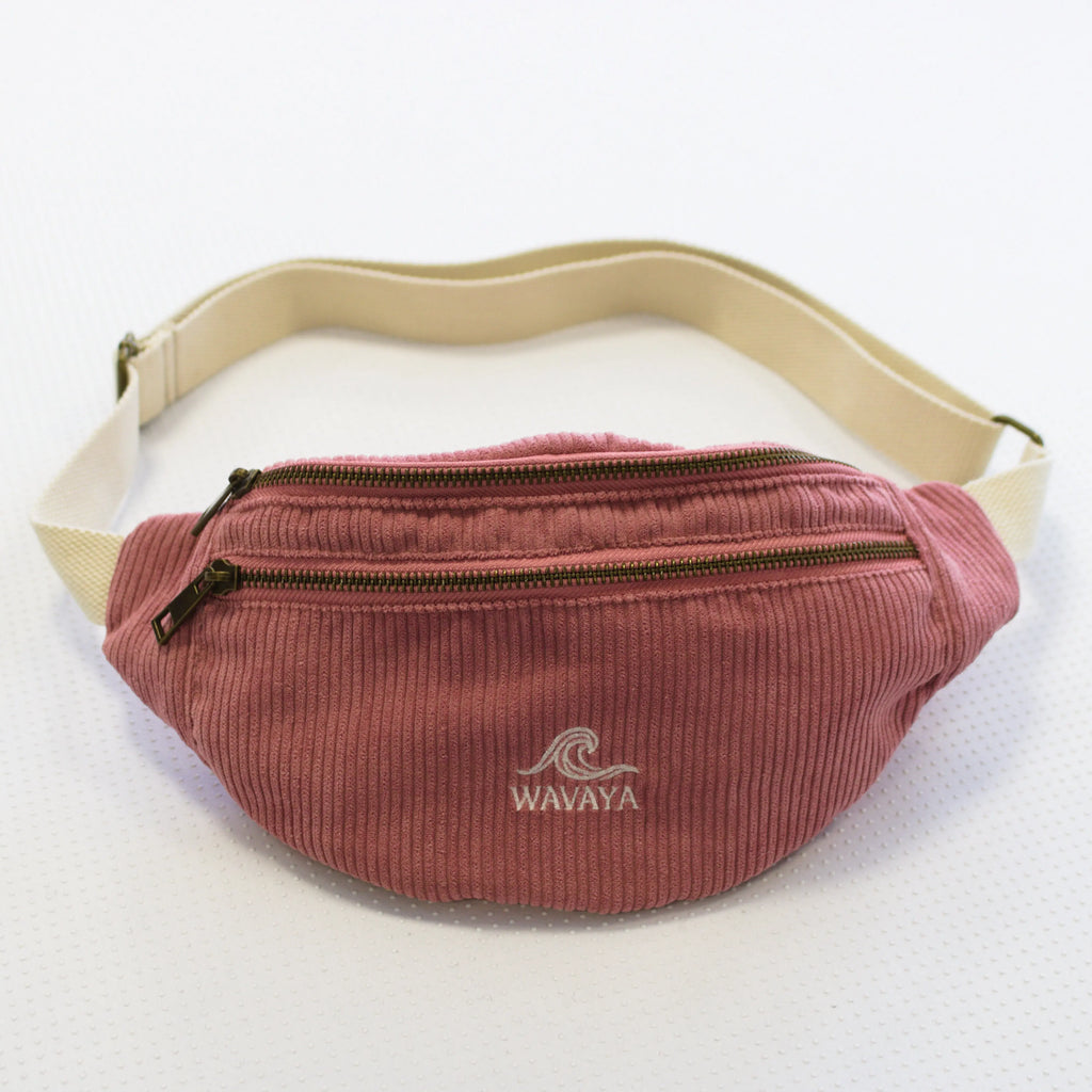 Sac banane velours Essential Rose Wavaya