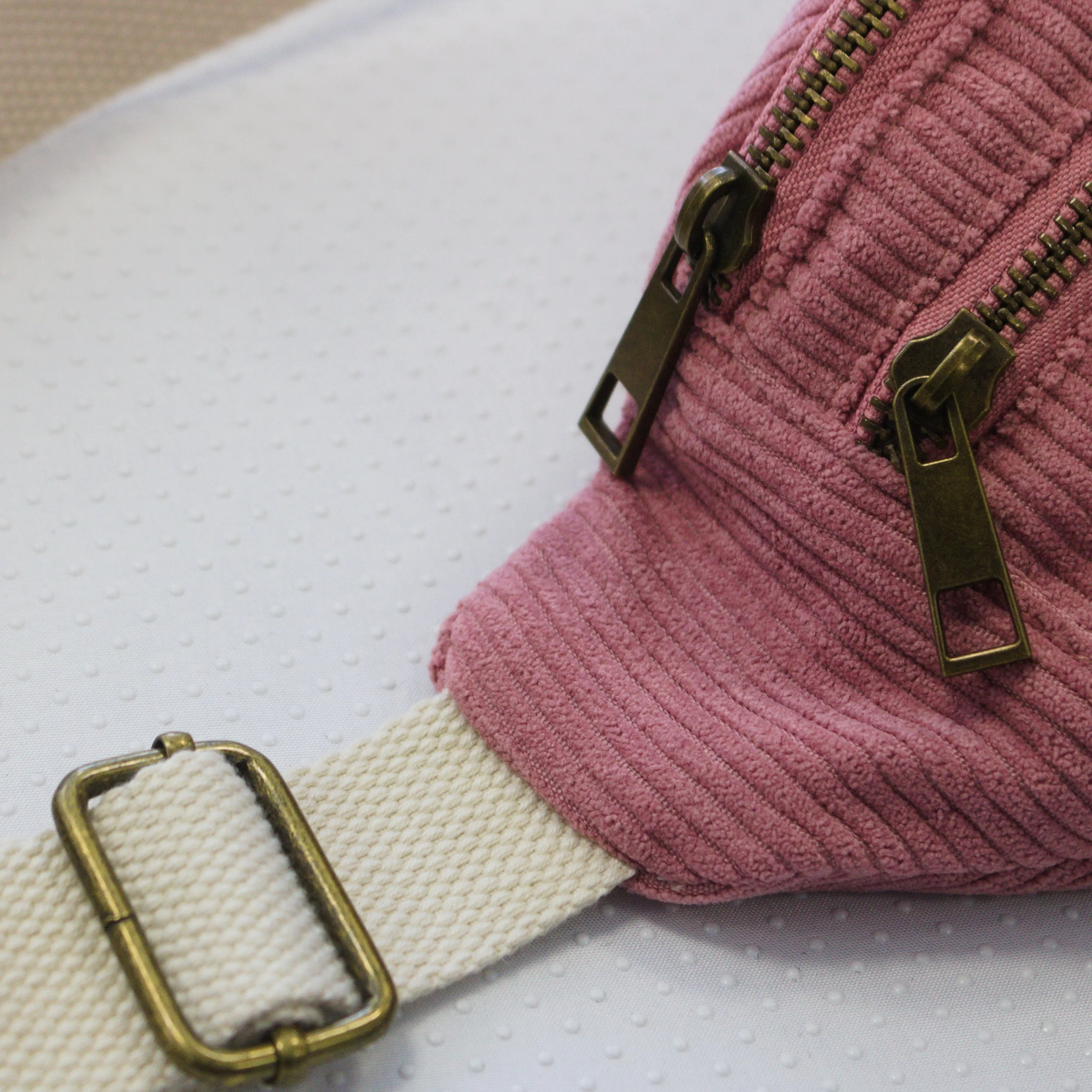 Sac banane velours Essential Rose Wavaya