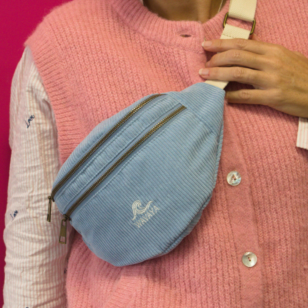 Sac banane velours - création textile durable - Mycobloom