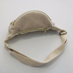 Sac banane velours Essential beige