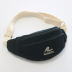 Sac banane velours Essential Noir