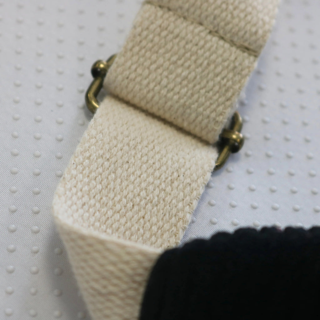 Sac banane velours Essential Noir