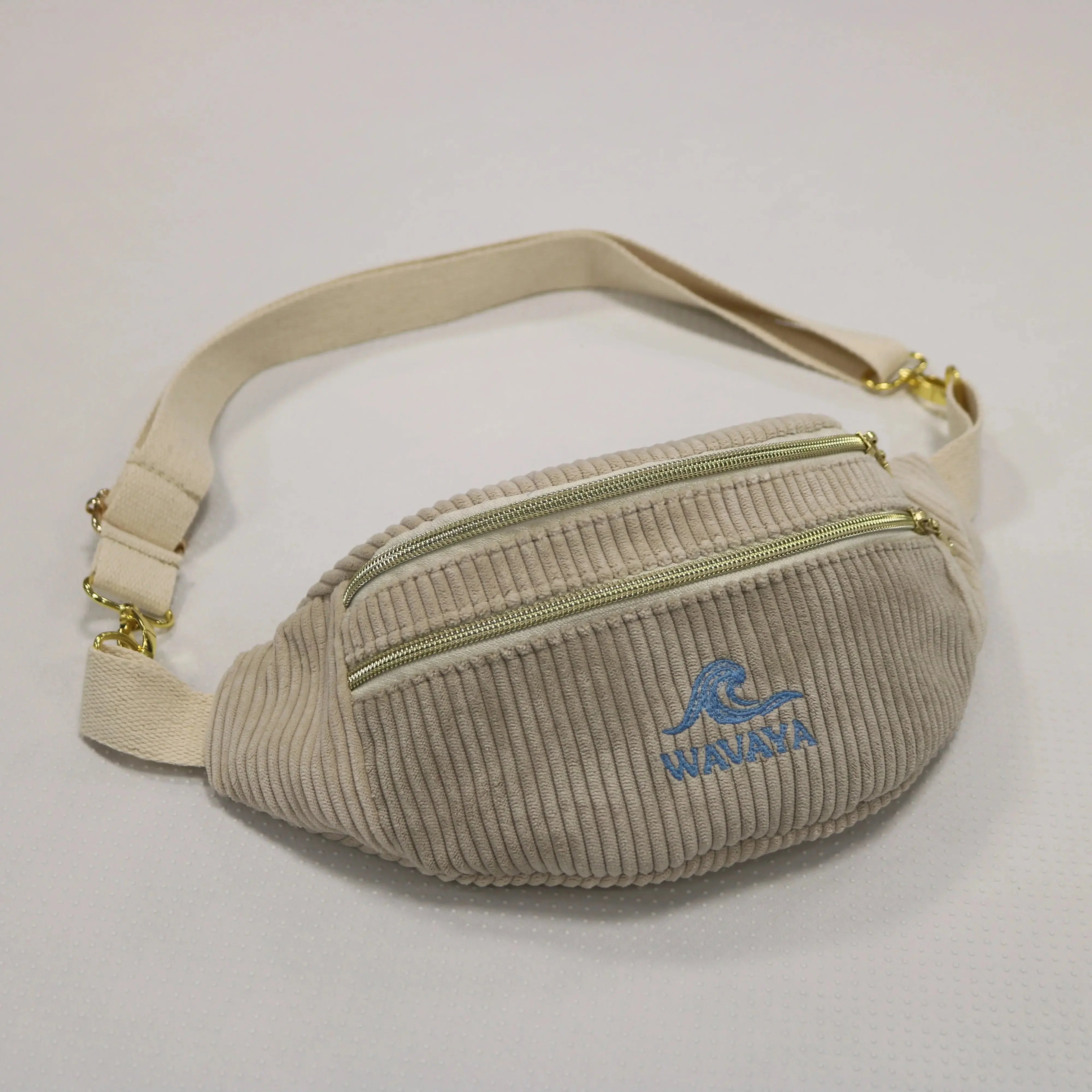 Sac banane velours côtelé Essential - création textile durable - Mycobloom
