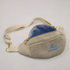 Sac banane velours Essential beige