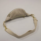 Sac banane velours Essential beige