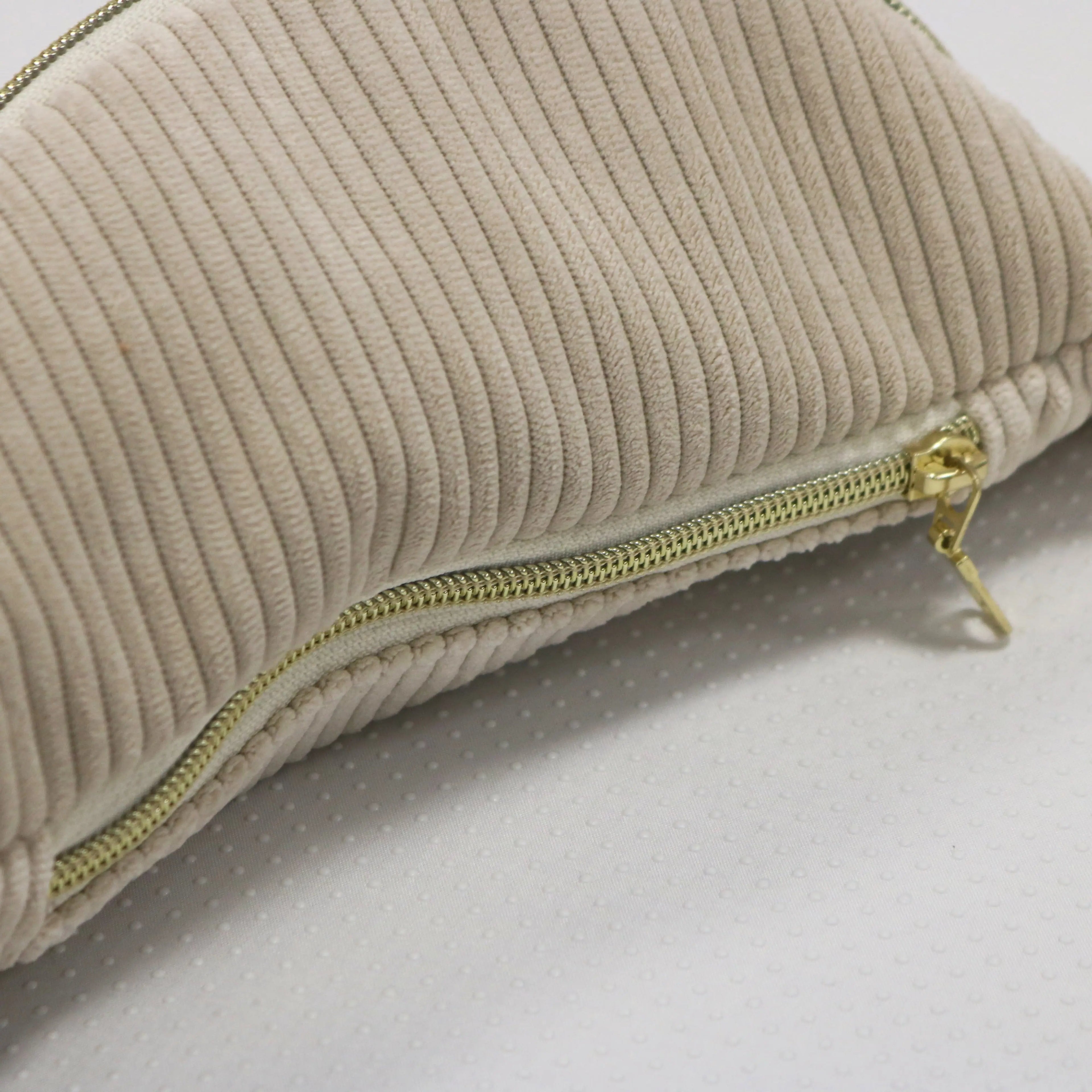 Sac banane velours Essential beige