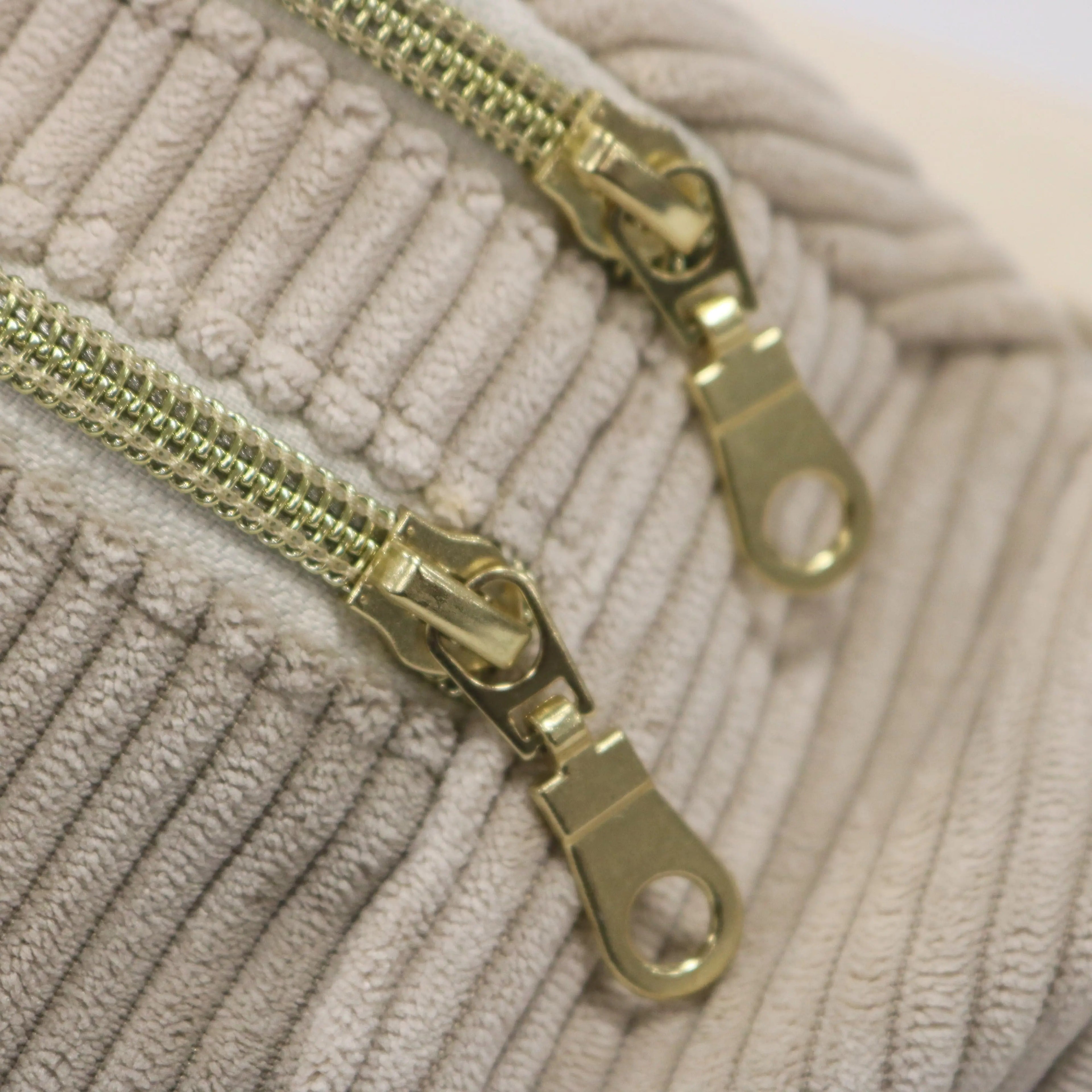 Sac banane velours Essential beige