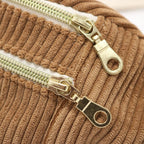 Sac banane velours Essential marron