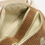 Sac banane velours Essential marron