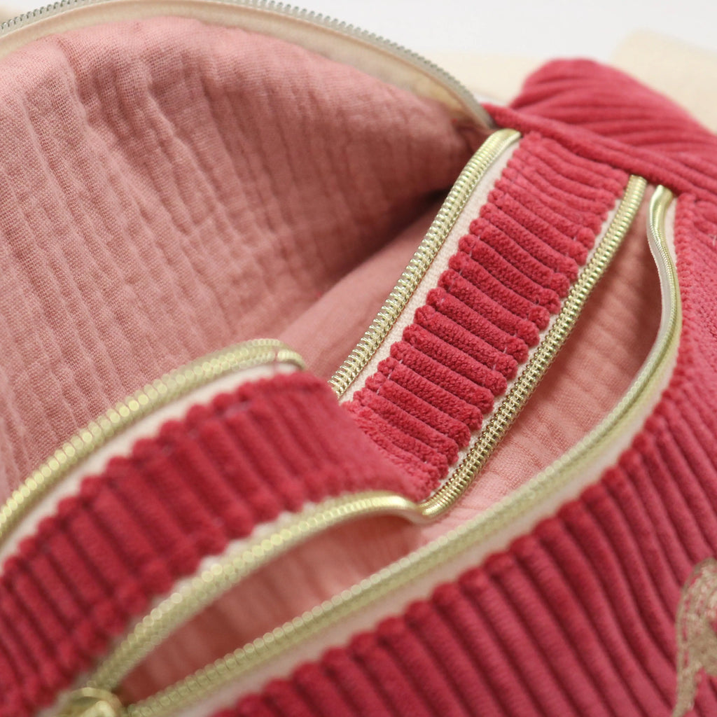 Sac banane velours Essential framboise