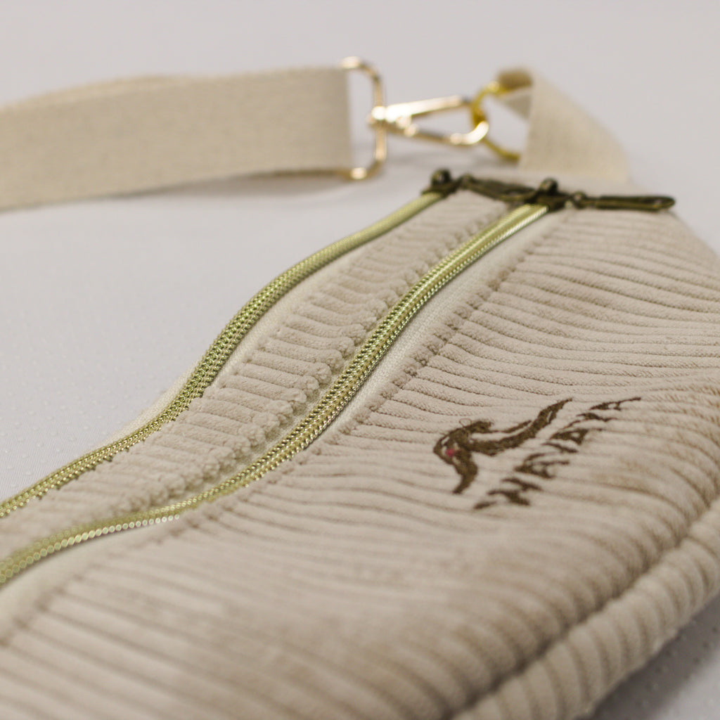 Sac banane Essential Slim – Beige | Wavaya