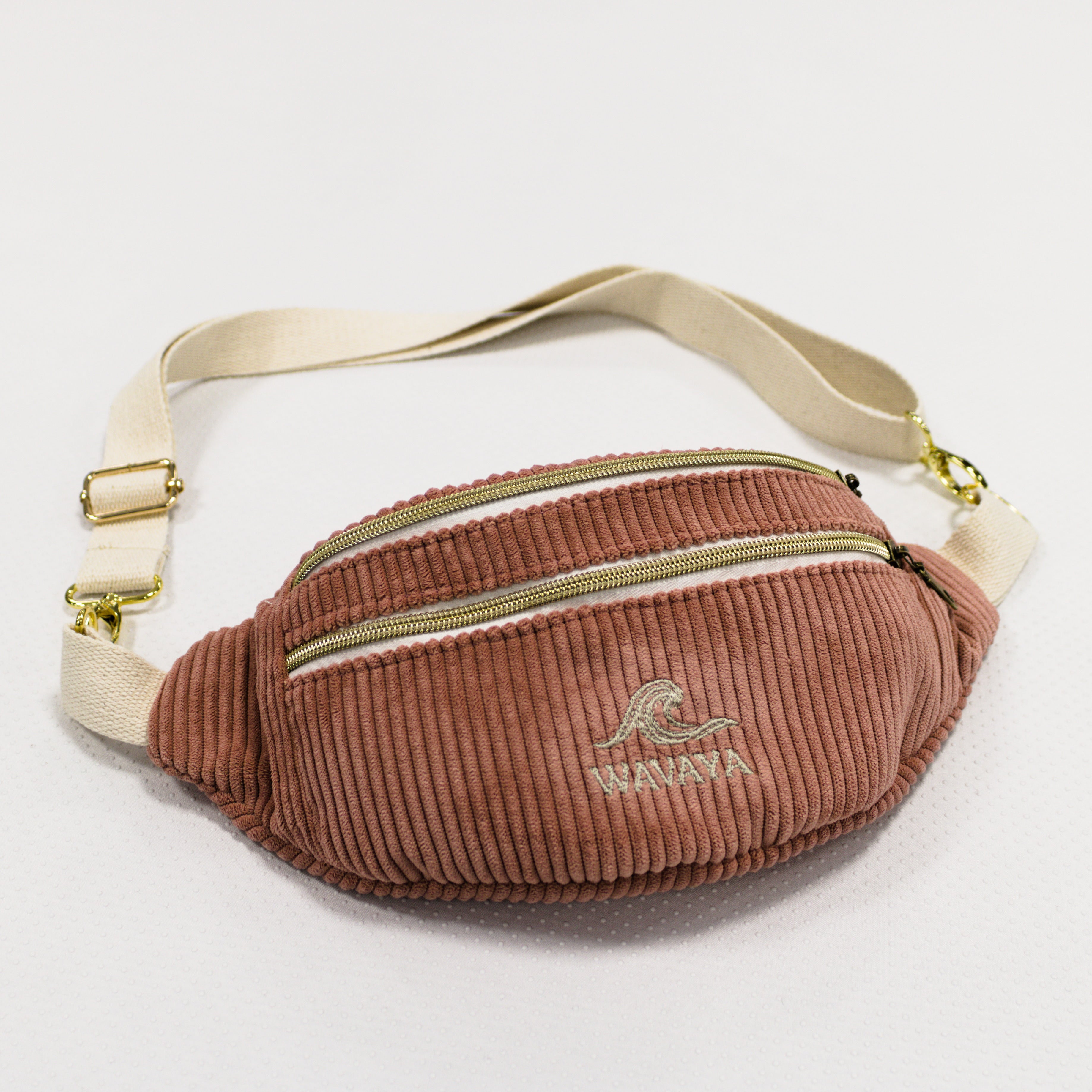 Sac banane velours Essential rose – Banane premium Wavaya