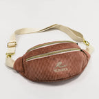 Sac banane velours côtelé Essential - création textile durable - Mycobloom