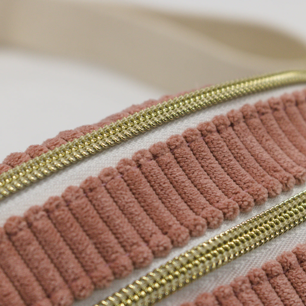 Sac banane velours Essential rose – Banane premium Wavaya