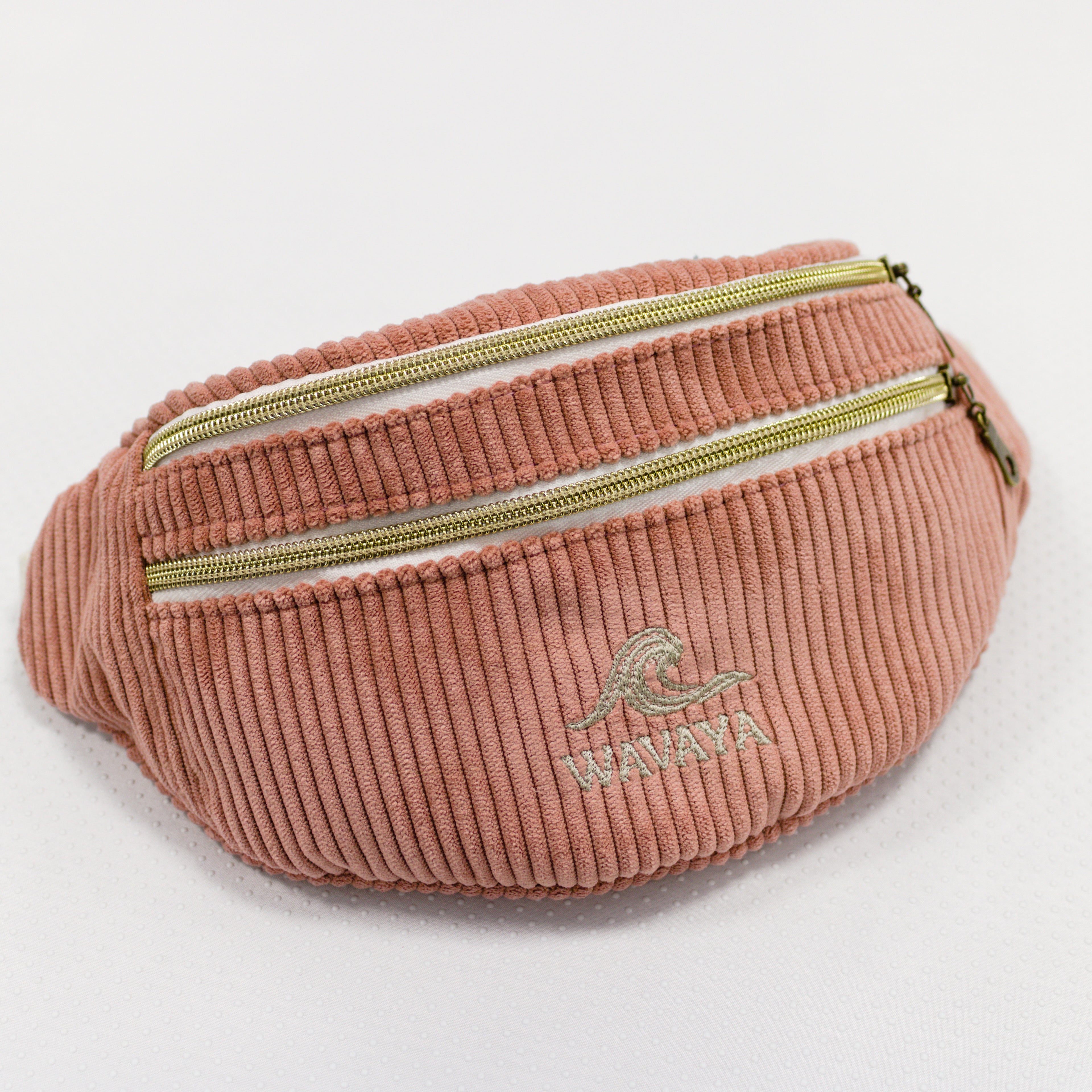 Sac banane velours Essential rose – Banane premium Wavaya