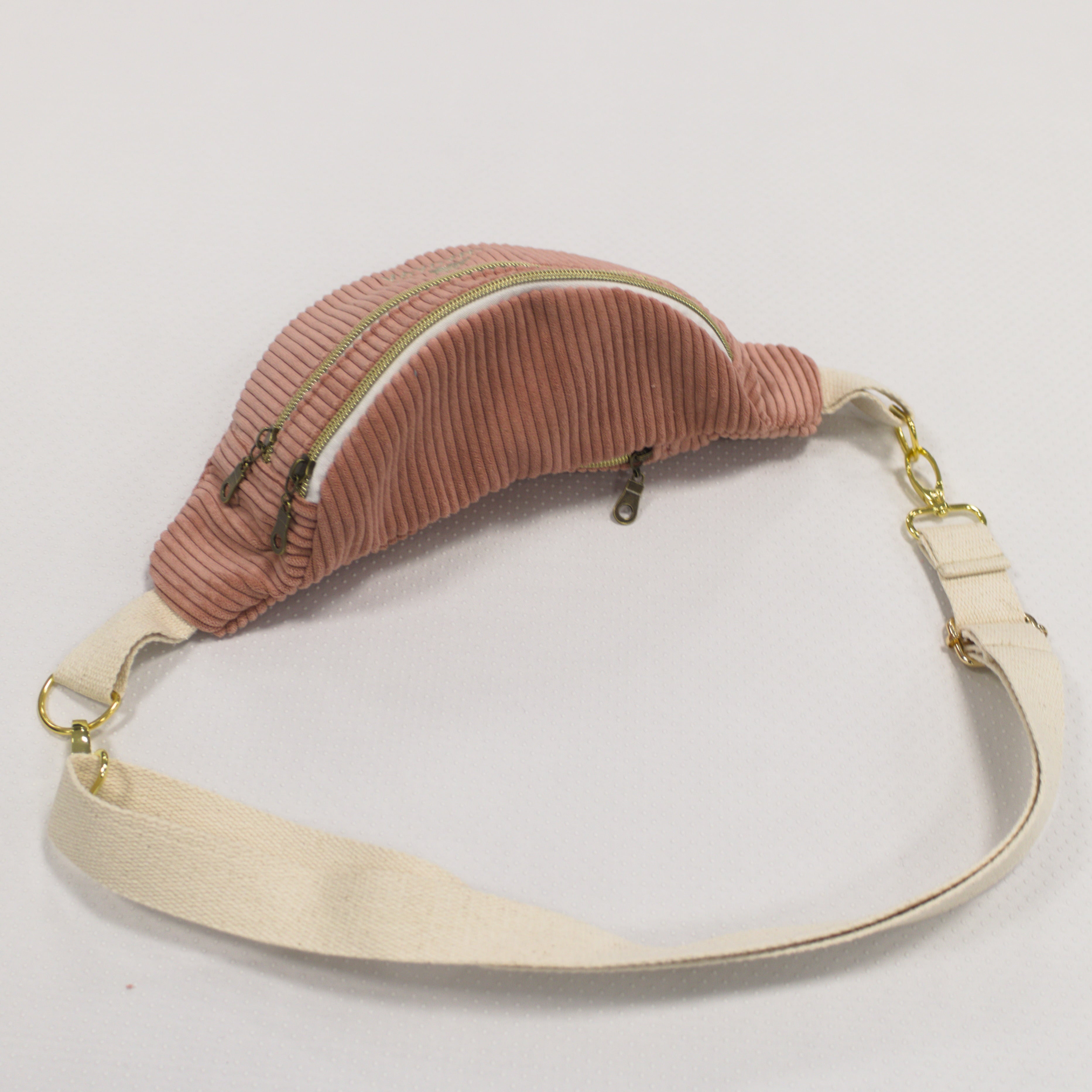 Sac banane velours Essential rose – Banane premium Wavaya