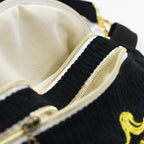 Sac banane velours Essential noir