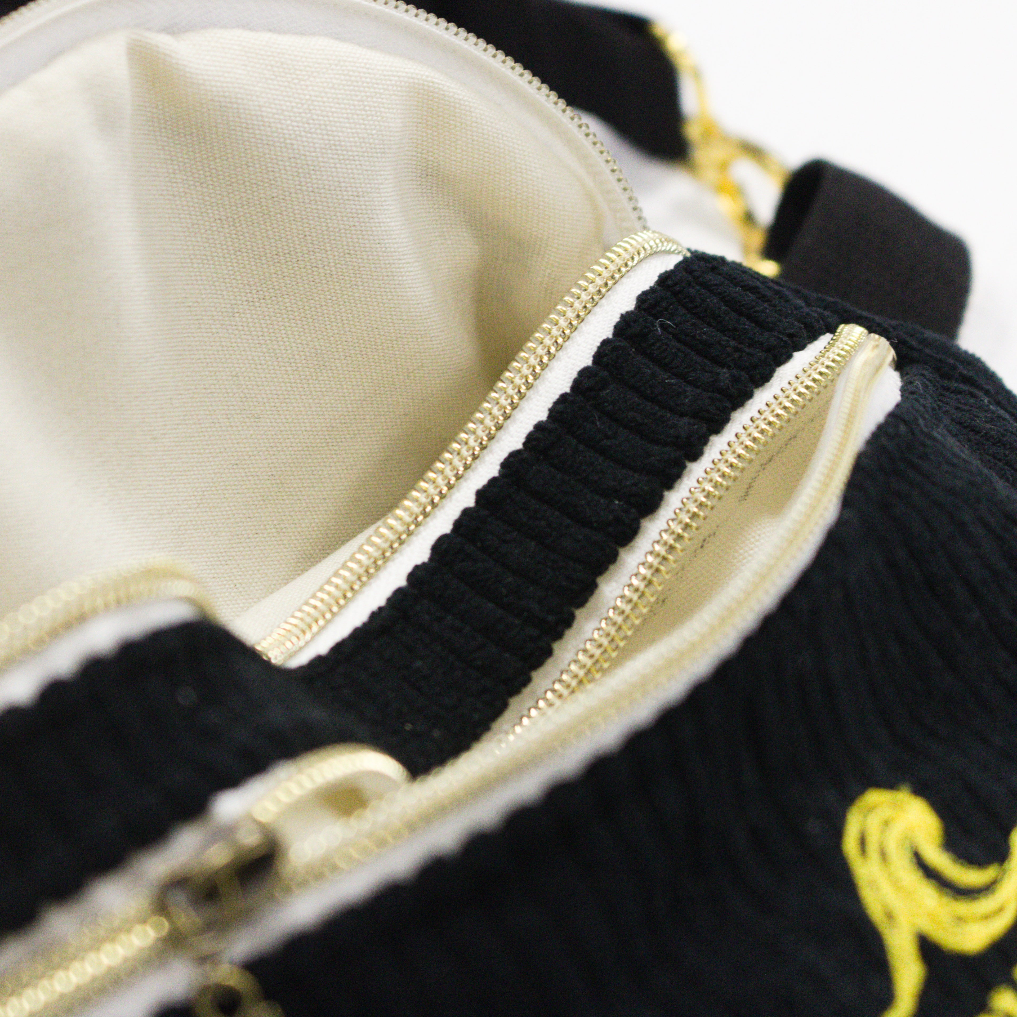 Sac banane velours Essential noir