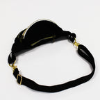 Sac banane velours Essential noir