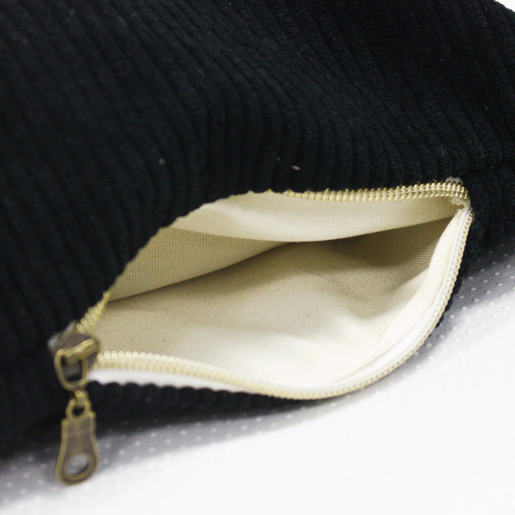 Sac banane velours Essential noir