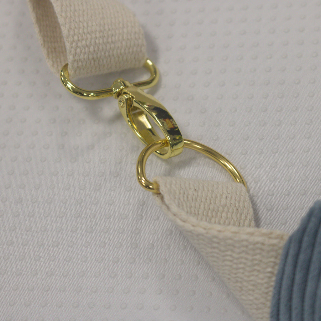 Sac banane velours Essential Bleu denim