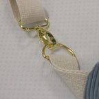 Sac banane velours Essential Bleu denim